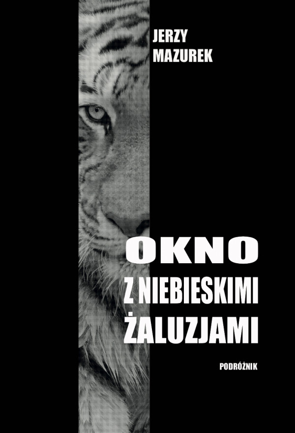 Okno z niebieskimi żaluzjami Okno z niebieskimi żaluzjami
