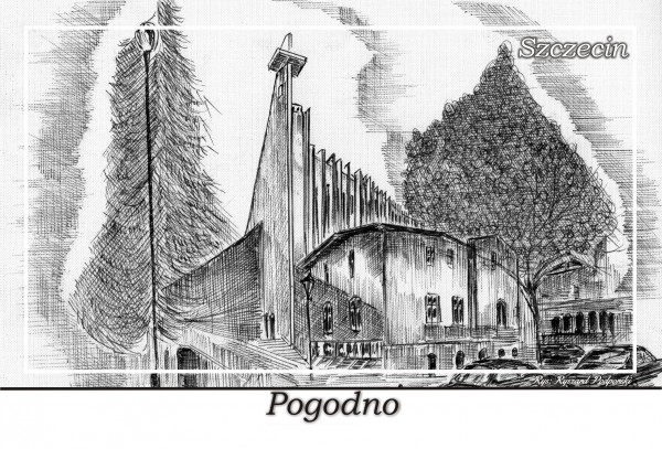 Pogodno, Kościół parafialny pw. Świętego Krzyża. Pogodno, Kościół parafialny pw. Świętego Krzyża.