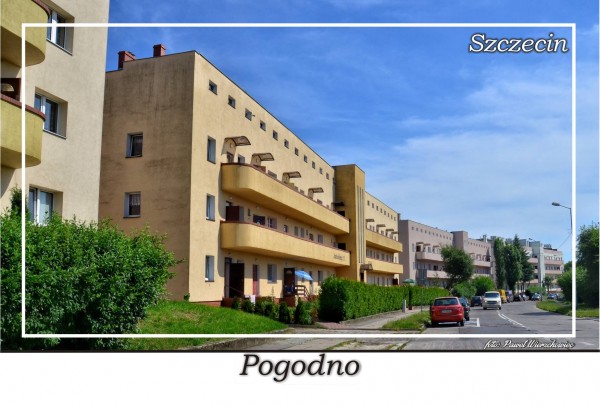 Pogodno, galeriowcy z lat 30. XX wieku przy ul. Janickiego Pogodno, galeriowcy z lat 30. XX wieku przy ul. Janickiego